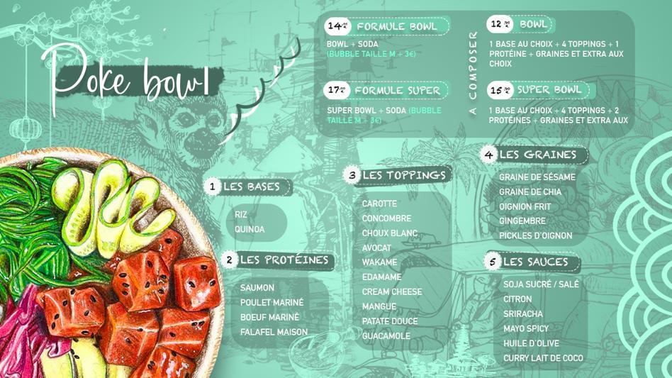 Bubble Bali - Poké bowl - gua bao - Asian food - Menu Image 3